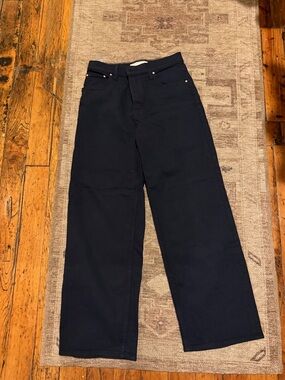 Wide Leg Women's Jeans - Navy mother superior 26